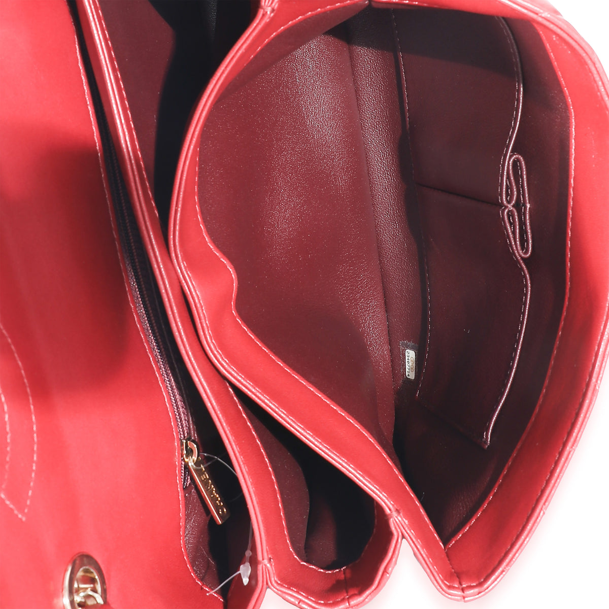 Chanel Red Quilted Lambskin Medium Trendy CC Dual Top Handle Flap Bag, myGemma, DE