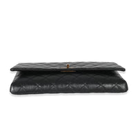 Chanel Black Leather Reissue Fold Over Clutch