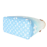 Louis Vuitton Blue White Giant Monogram Canvas By The Pool Neverfull MM