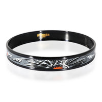 Hermès PVD Narrow Bangle With Feather Enamel (67MM)