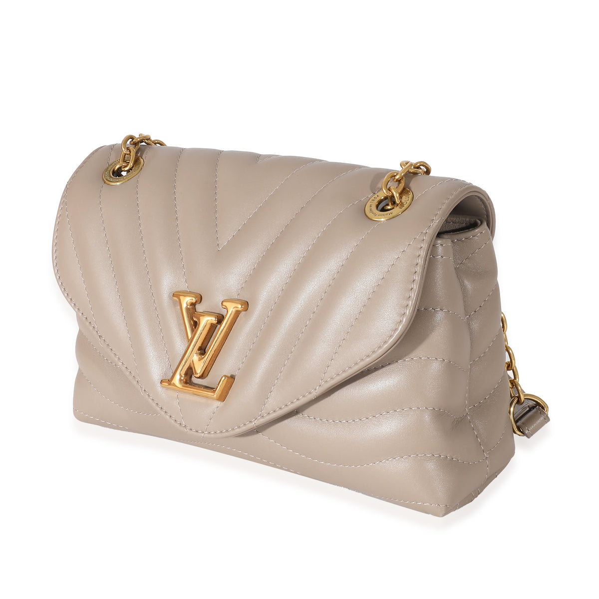 Louis Vuitton Taupe Calf Leather New Wave Chain MM
