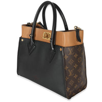 Louis Vuitton Black Calfskin Monogram On My Side MM