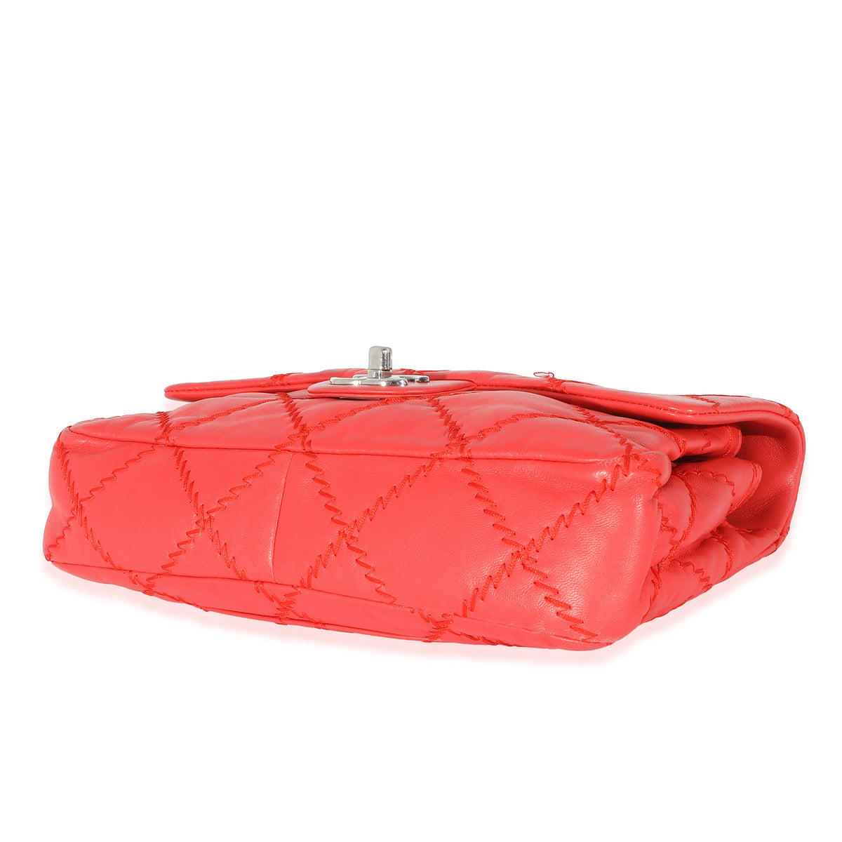 Chanel Red Lambskin Ultra Stitch Flap Bag