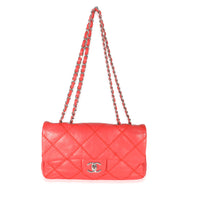 Chanel Red Lambskin Ultra Stitch Flap Bag