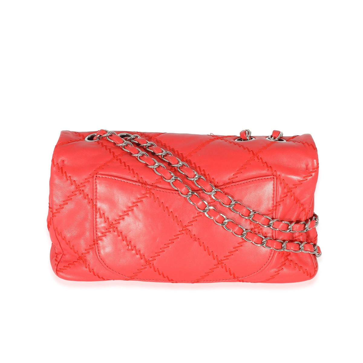 Chanel Red Lambskin Ultra Stitch Flap Bag