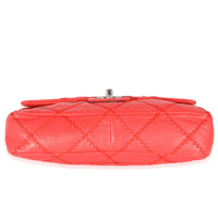 Chanel Red Lambskin Ultra Stitch Flap Bag