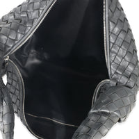 Bottega Veneta Black Intrecciato Lambskin Medium Jodie