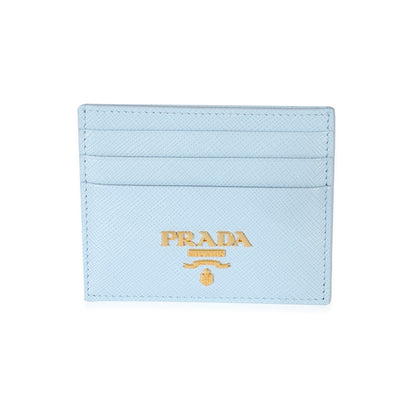 Prada Blue Saffiano Leather Card Holder