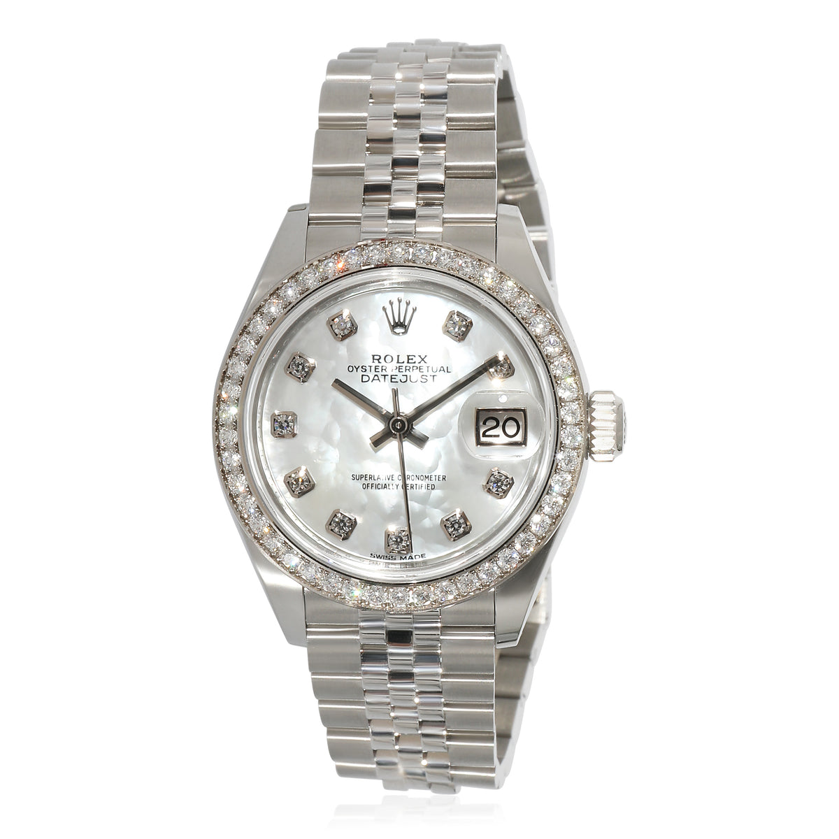 Rolex Datejust 279384 Women's Watch in 18kt Stainless Steel/White Gold