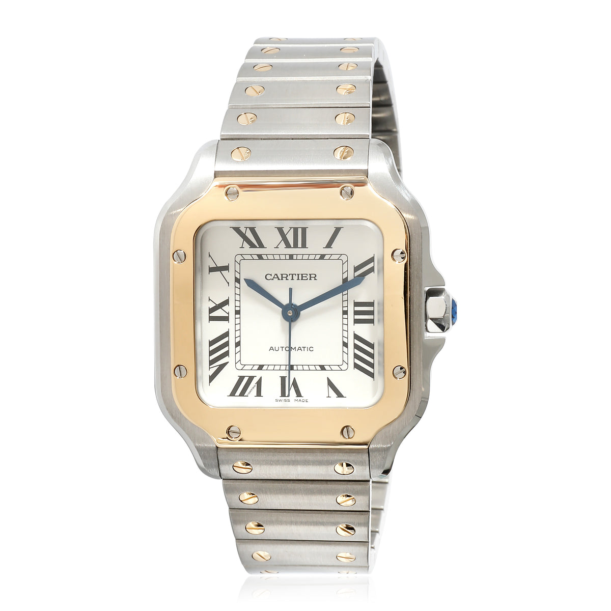 Cartier Santos de Cartier W2SA0016 Unisex Watch in  Stainless Steel/Yellow Gold