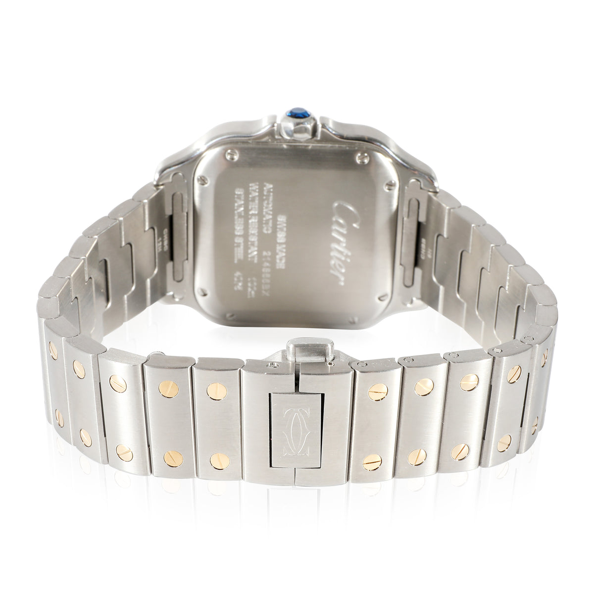 Cartier Santos de Cartier W2SA0016 Unisex Watch in  Stainless Steel/Yellow Gold