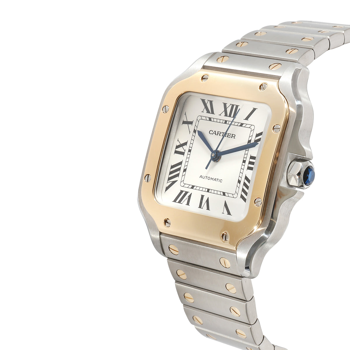 Cartier Santos de Cartier W2SA0016 Unisex Watch in  Stainless Steel/Yellow Gold