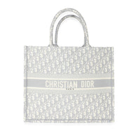 Christian Dior Gray Oblique Canvas Large Book Tote