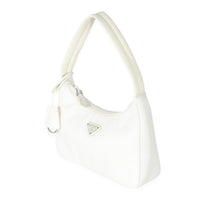 Prada White Nylon Re-Edition 2000 Mini Bag - Blue Spina