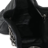 Chanel Black Quilted Leather Bijoux Ring Chain Hobo