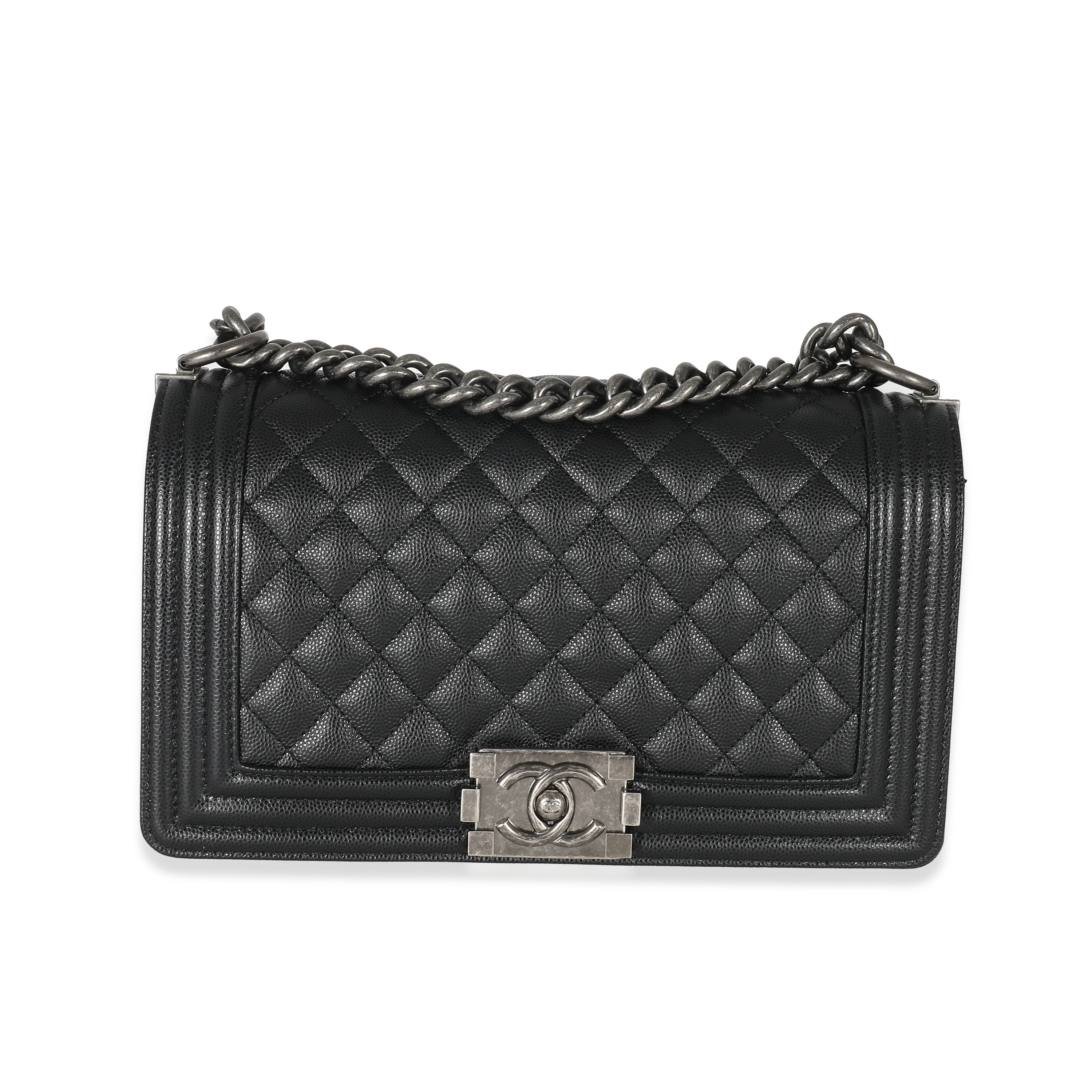 Chanel Black Quilted Caviar Medium Boy Bag, myGemma, DE