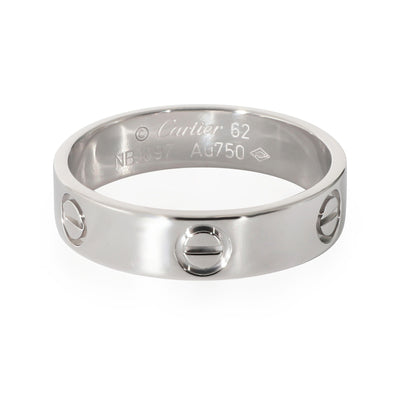 Cartier Love Ring in 18K 18 Karat White Gold