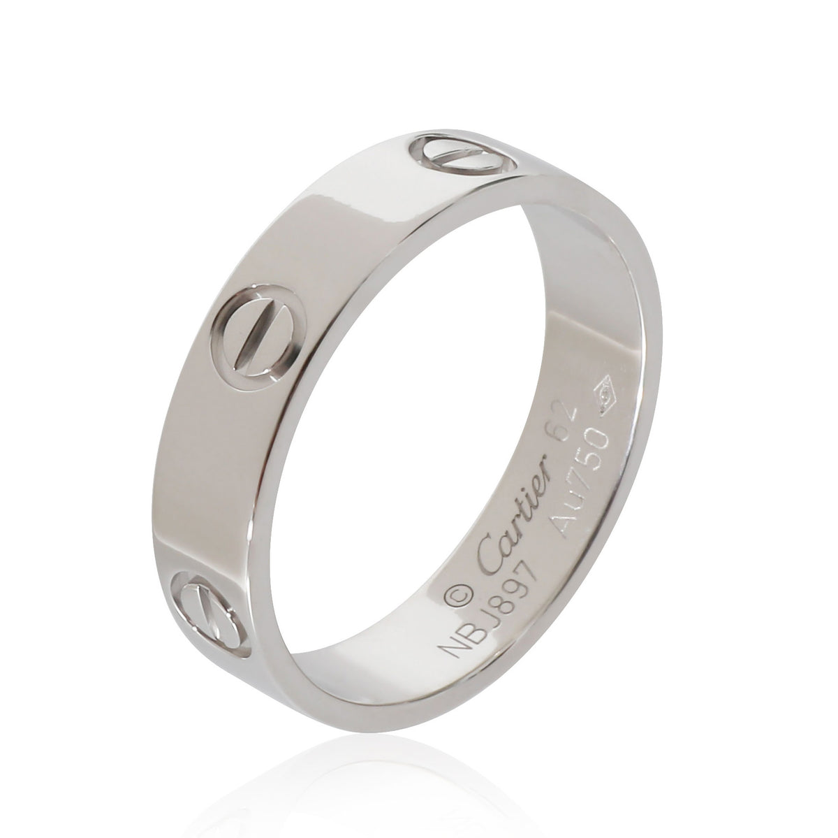 Cartier Love Ring in 18K 18 Karat White Gold