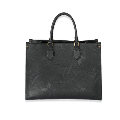 Louis Vuitton Black Monogram Empreinte Giant Onthego MM 