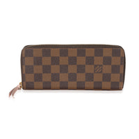 Louis Vuitton Damier Ebene Canvas Clemence Wallet