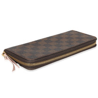 Louis Vuitton Damier Ebene Canvas Clemence Wallet