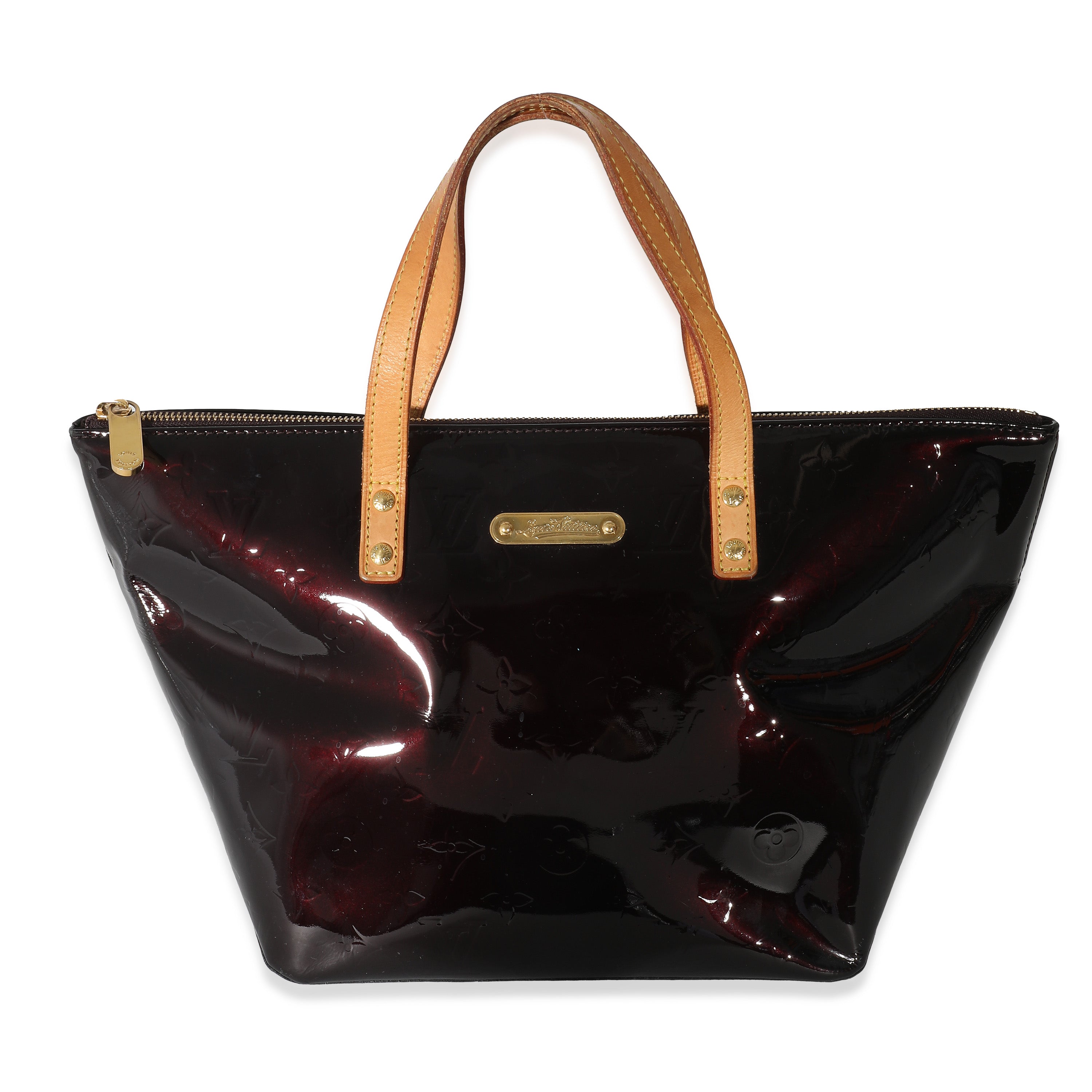 Louis Vuitton Amarante Monogram GM Bag Vernis Bellevue Leather Tote/ Bag  Purse
