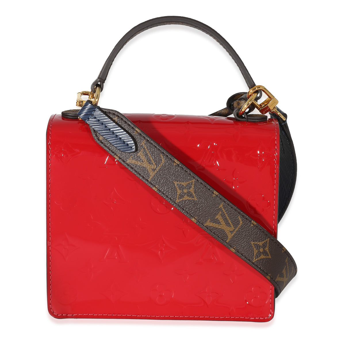 Louis Vuitton Scarlet Vernis Leather and Monogram Canvas