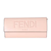 Fendi Pink Poudre Calfskin Roma Continental Wallet