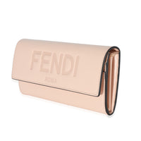 Fendi Pink Poudre Calfskin Roma Continental Wallet