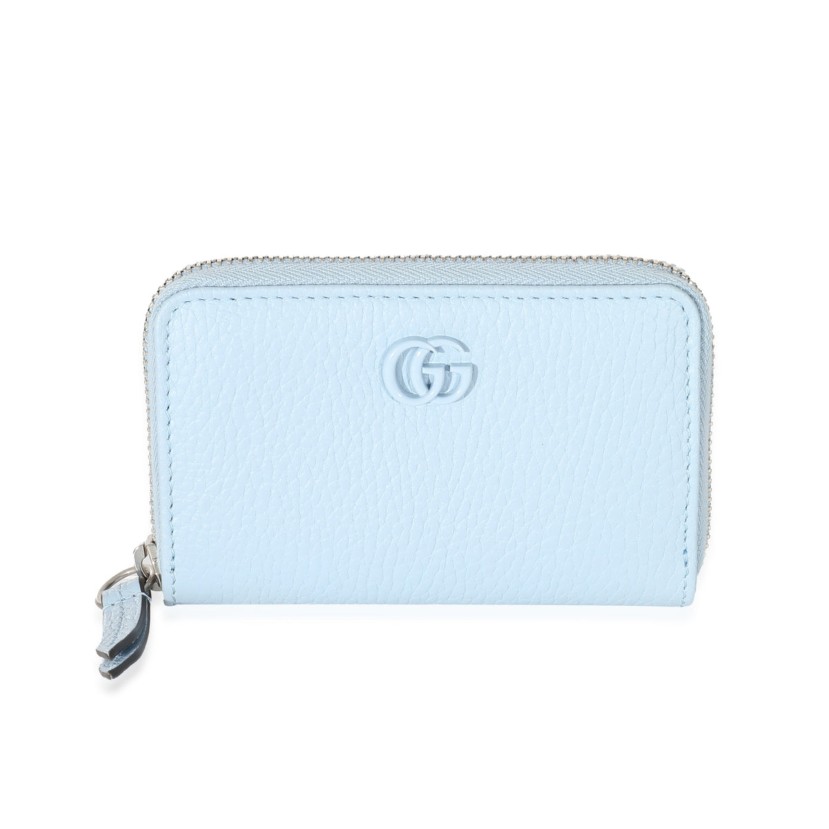Gucci Marmont Zip Around Shoulder Bag GG Small Pastel Blue in