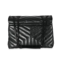 Saint Laurent Black Leather Medium Loulou Bag