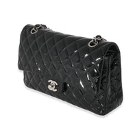 Chanel Black Patent Medium Classic Double Flap Bag