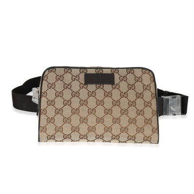 Gucci Beige Signature GG Canvas Belt Bag