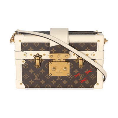 Louis Vuitton Creme Monogram Canvas Petite Malle