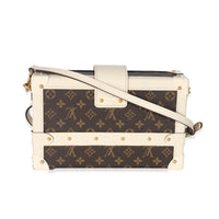 Louis Vuitton Creme Monogram Canvas Petite Malle