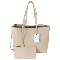 Saint Laurent Dark Beige Supple Leather East West Shopping Tote