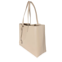 Saint Laurent Dark Beige Supple Leather East West Shopping Tote