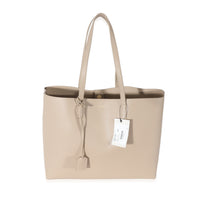 Saint Laurent Dark Beige Supple Leather East West Shopping Tote