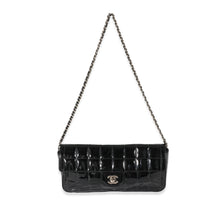 Chanel Black Patent East West Chocolate Bar Flap Bag