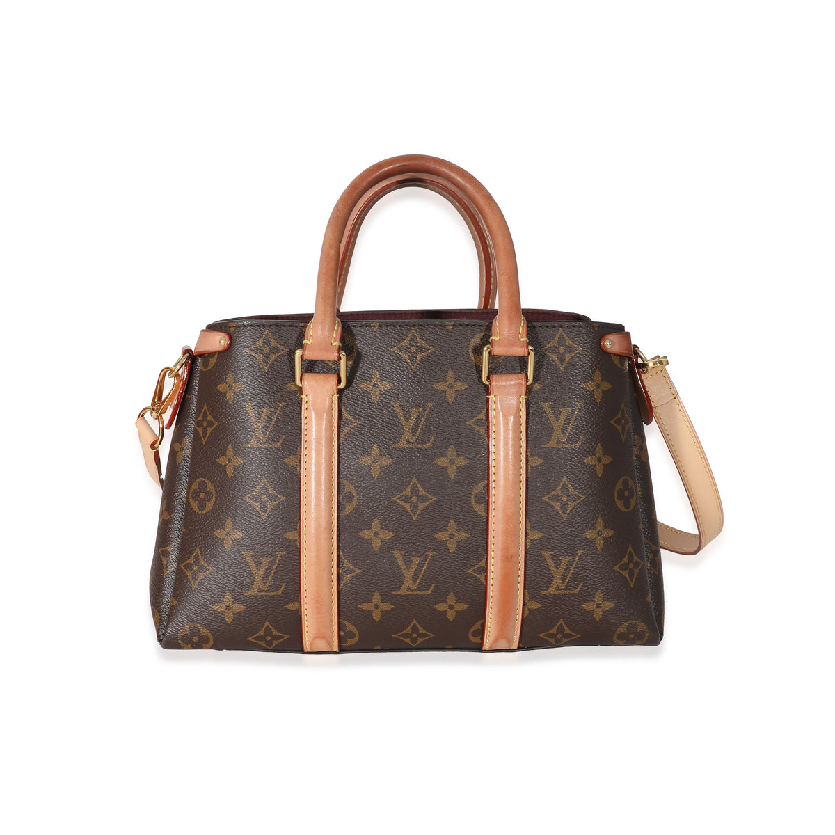 Soufflot BB Monogram Canvas/Colored leather in Brown - Handbags M44898, LOUIS  VUITTON