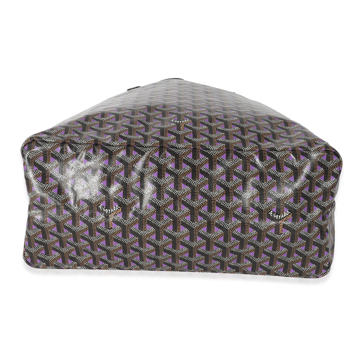 Goyard Black Violet Goyardine Saint Louis Claire Voie PM