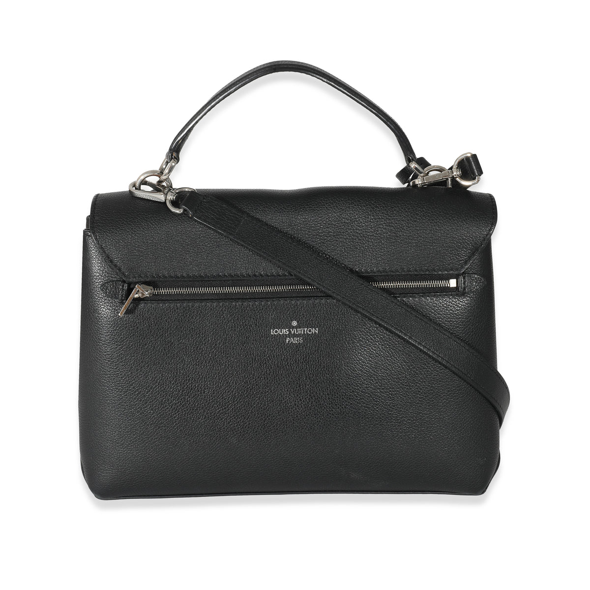 Louis Vuitton Black Calfskin MyLockMe Satchel myGemma Item #134082