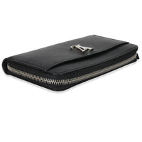 Louis Vuitton Black Supple Calf Leather Lockme Zippy Wallet