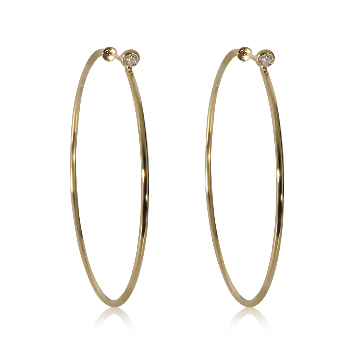 Tiffany & Co. Elsa Peretti Earrings in 18K Yellow Gold 0.1 CTW