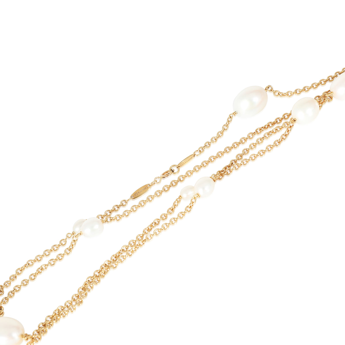 Tiffany & Co. Elsa Peretti Pearls by the Yard Sprinkle Necklace, 18K Yellow Gold