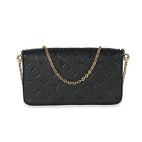 Louis Vuitton Black Monogram Empreinte Félicie Pochette