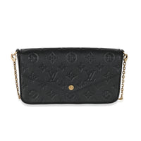 Louis Vuitton Black Monogram Empreinte Félicie Pochette