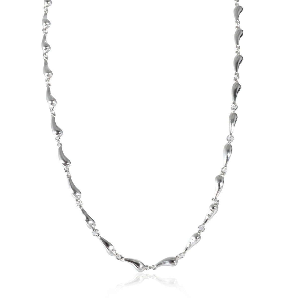 Tiffany & Co. Elsa Peretti Continuous Teardrop Necklace in Sterling Silver