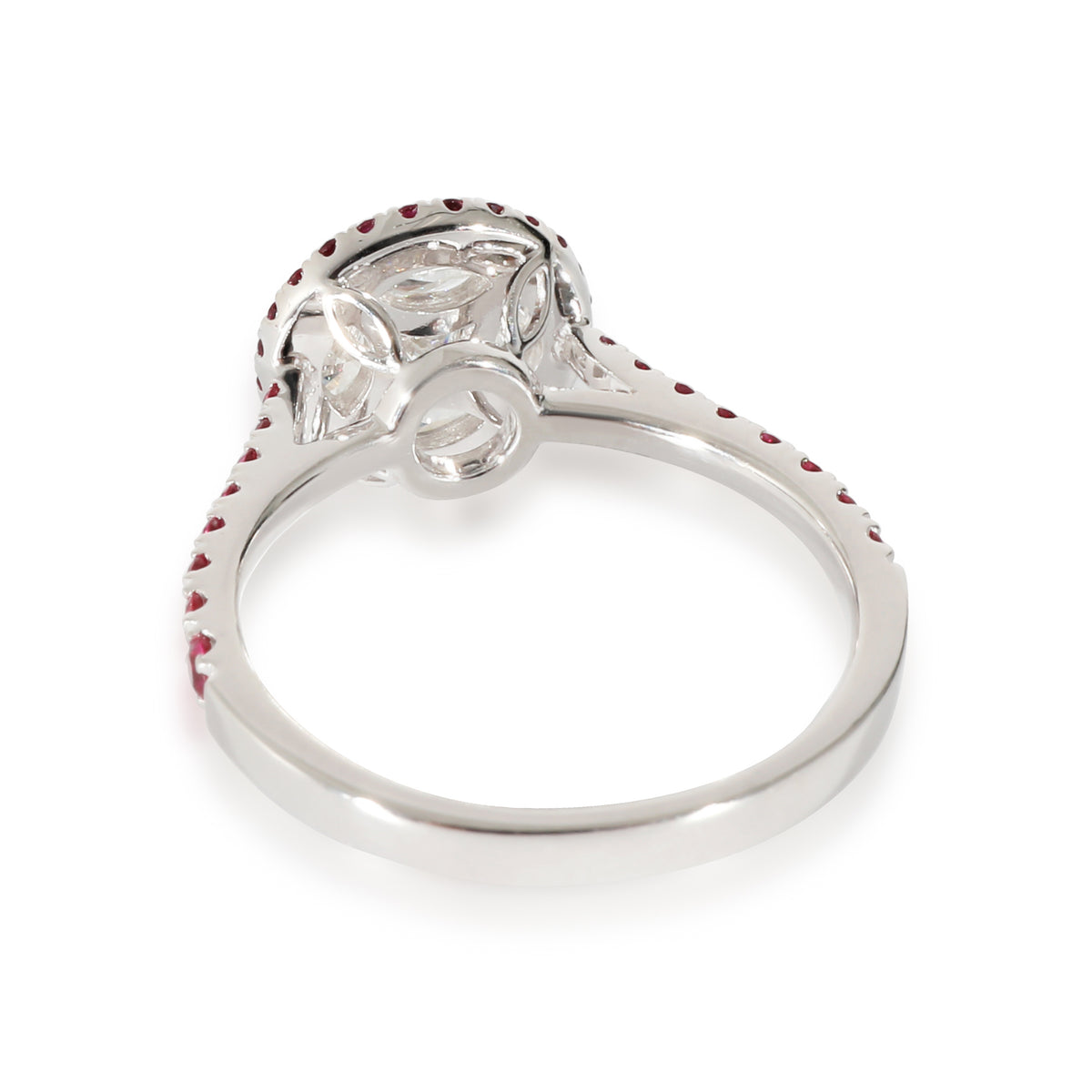 myGemma Diamond Ring in 18 Karat White Gold F-G VS 0.75 CTW