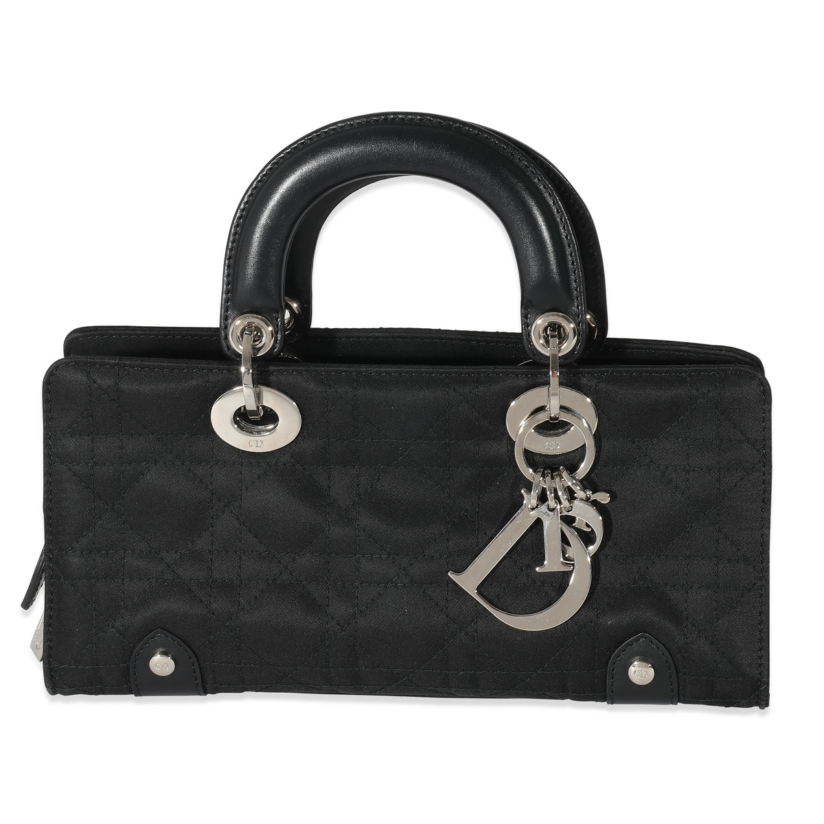 Christian Dior Black Nylon East West Lady Dior